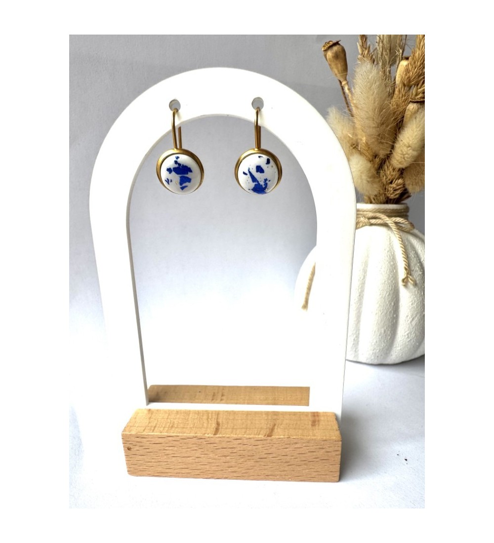 Brincos “Azulejo Azul”