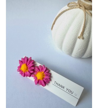 Brincos “Margaridas de Fimo”