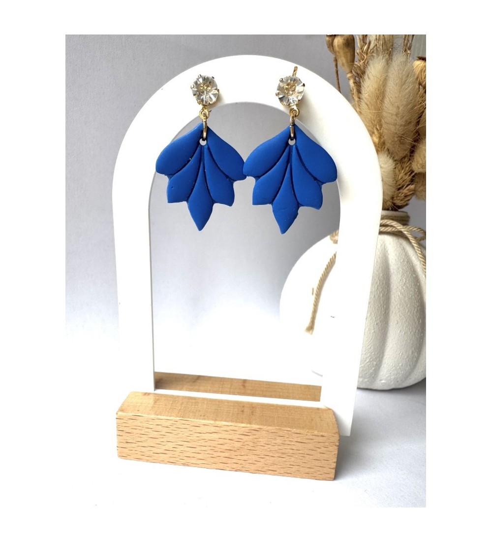 Brincos “Folha Azul”